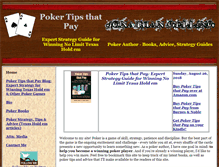 Tablet Screenshot of pokertipsthatpay.com